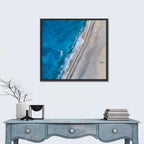 Myrtos Beach Aerial View Wall Art