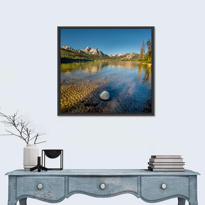 Morning Light at Stanley Lake Wall Art