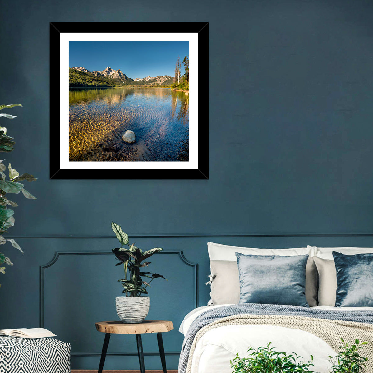 Morning Light at Stanley Lake Wall Art