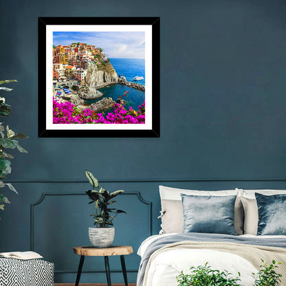 Manarola Cliffside Village Wall Art