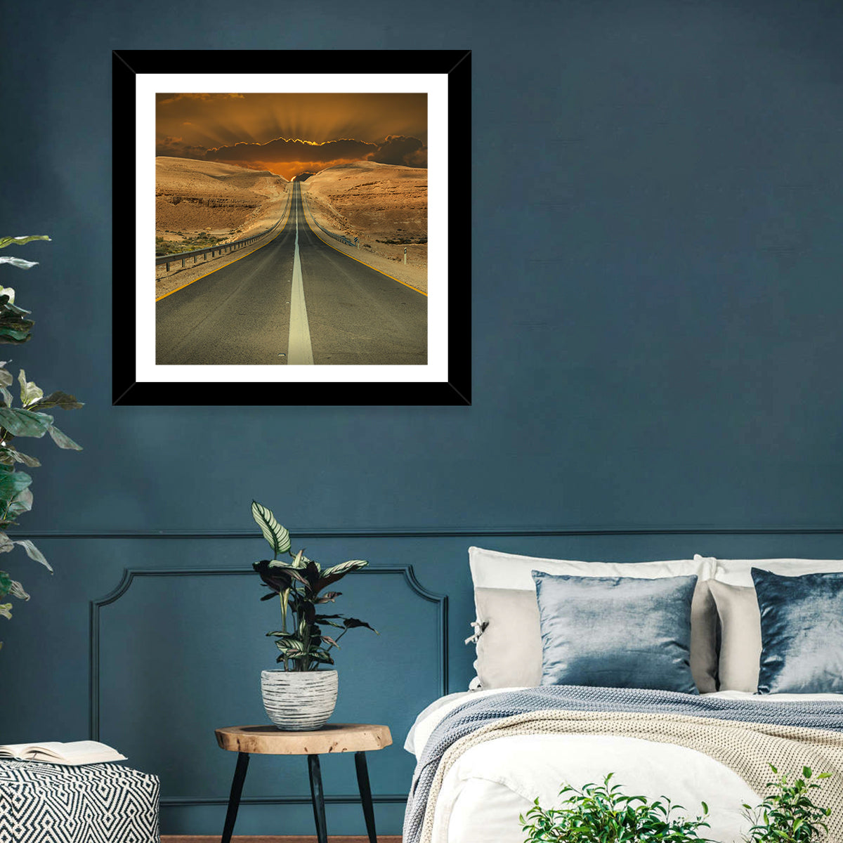 Negev Road at Sunset Wall Art