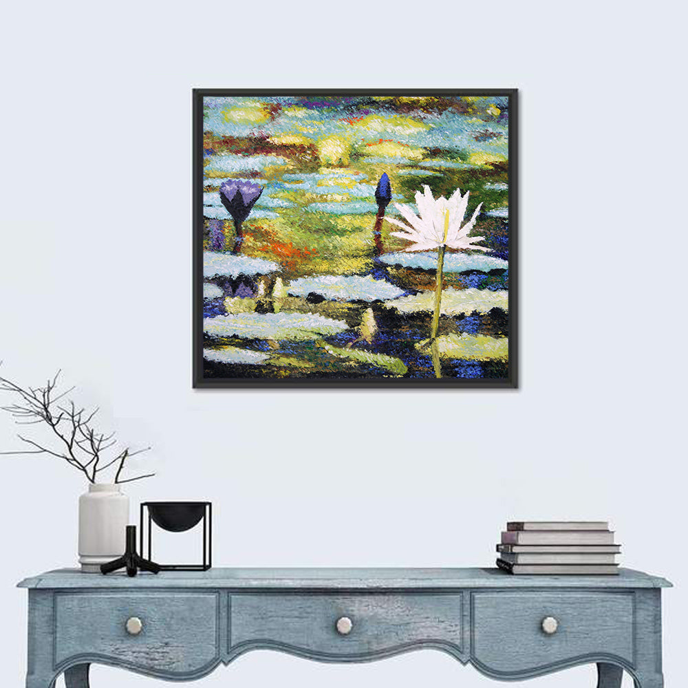 Impressionist Water Lilies Study Wall Art