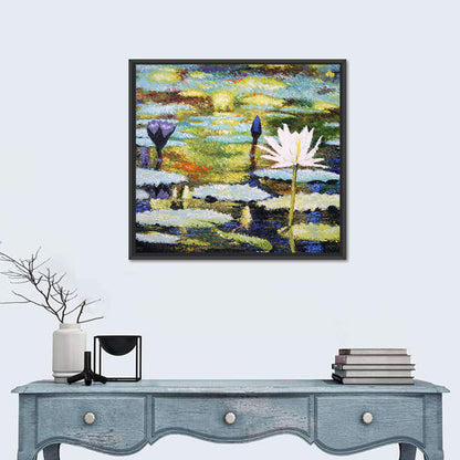Impressionist Water Lilies Study Wall Art