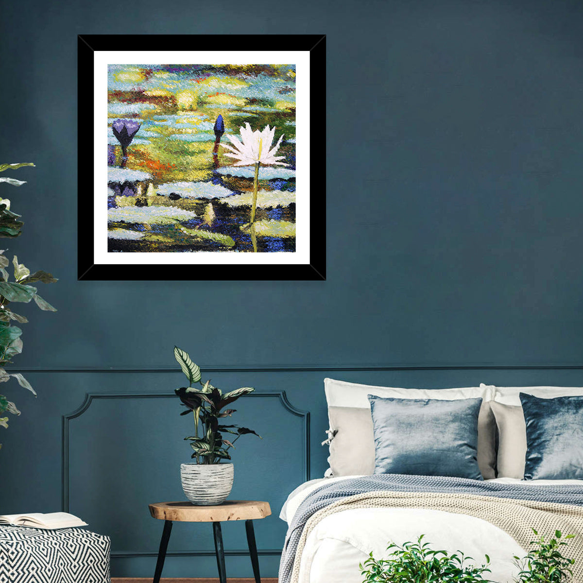 Impressionist Water Lilies Study Wall Art