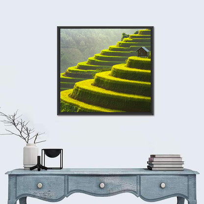 Golden Rice Terraces Wall Art