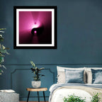 Magenta Yin Yang Symbol Wall Art