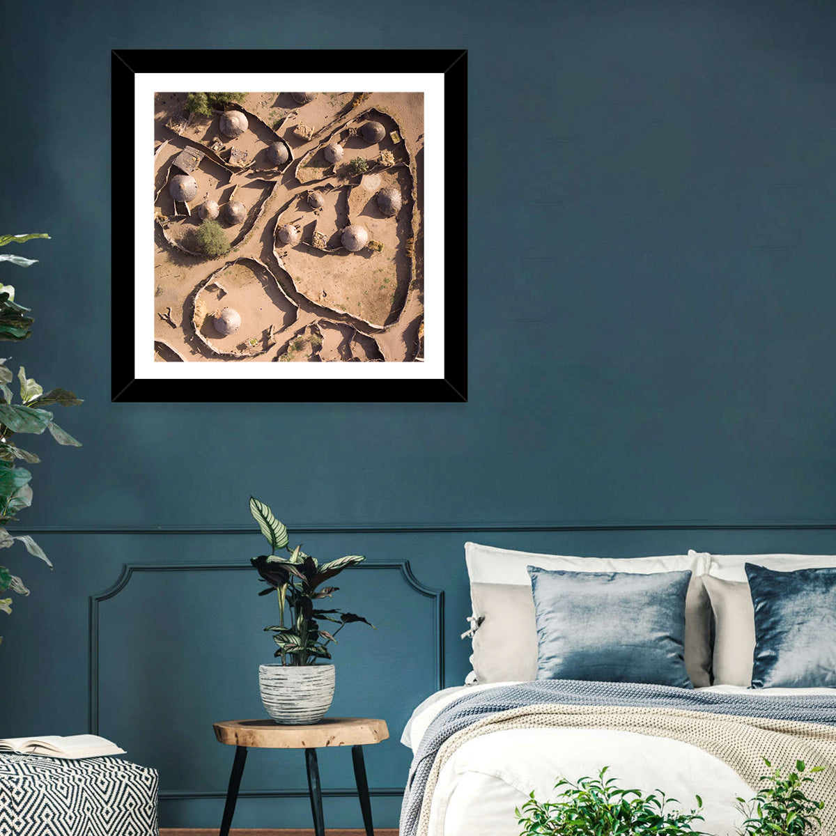 Village In Chad Wall Art