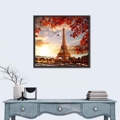 Eiffel Tower at Golden Hour Wall Art