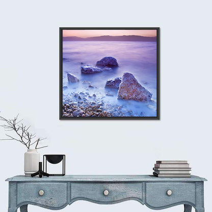 Dead Sea Salt Rocks at Dawn Wall Art