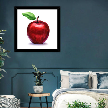 Red Apple Watercolor Wall Art