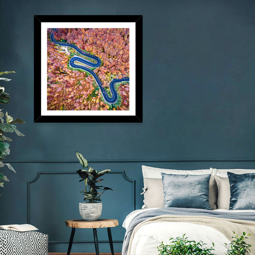 Serpentine Autumn Road Wall Art