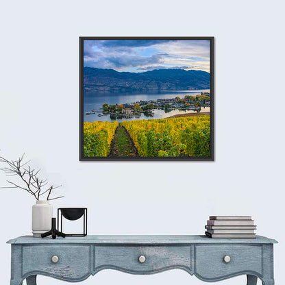 Okanagan Lake Vineyard, Kelowna Wall Art