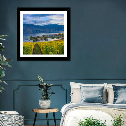 Okanagan Lake Vineyard, Kelowna Wall Art