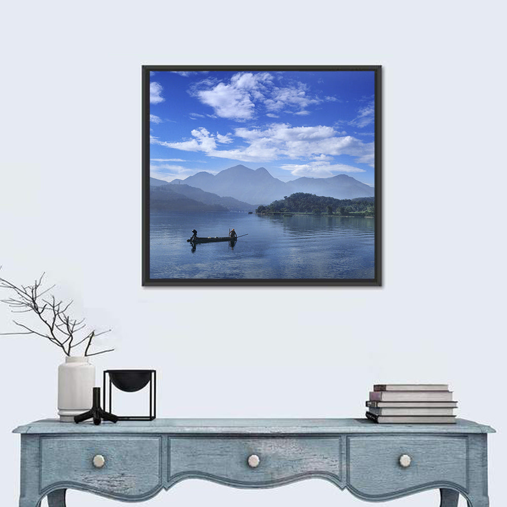Sun Moon Lake Morning Mist Wall Art