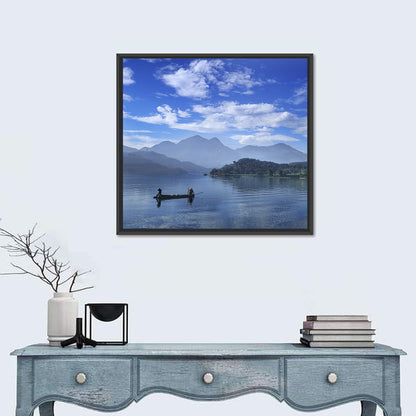 Sun Moon Lake Morning Mist Wall Art