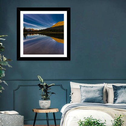 Rainbow Lake at Golden Hour Wall Art