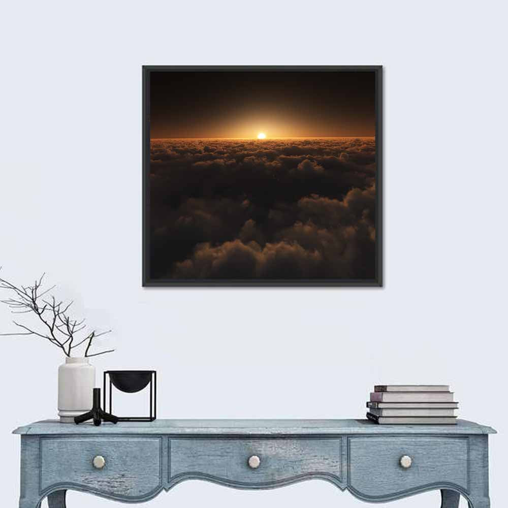 Sunset Over Cloud Sea Wall Art