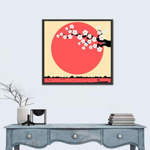 Cherry Blossom Minimalist Wall Art