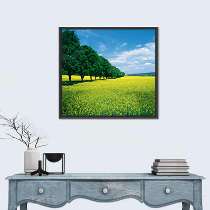 Spring Field of Yellow Flowers Wall Art