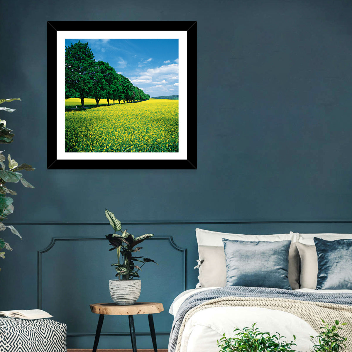 Spring Field of Yellow Flowers Wall Art