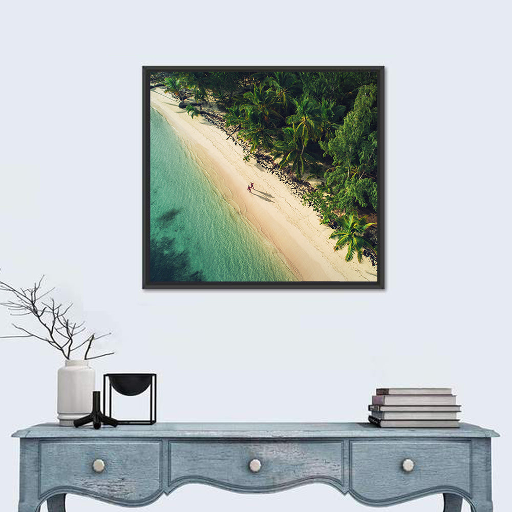 Dominica Beach Aerial, Late Afternoon Wall Art