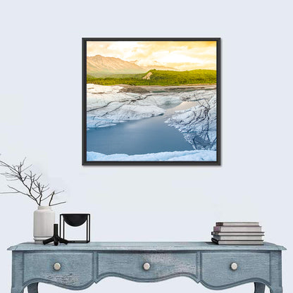 Matanuska Glacier at Sunset Wall Art