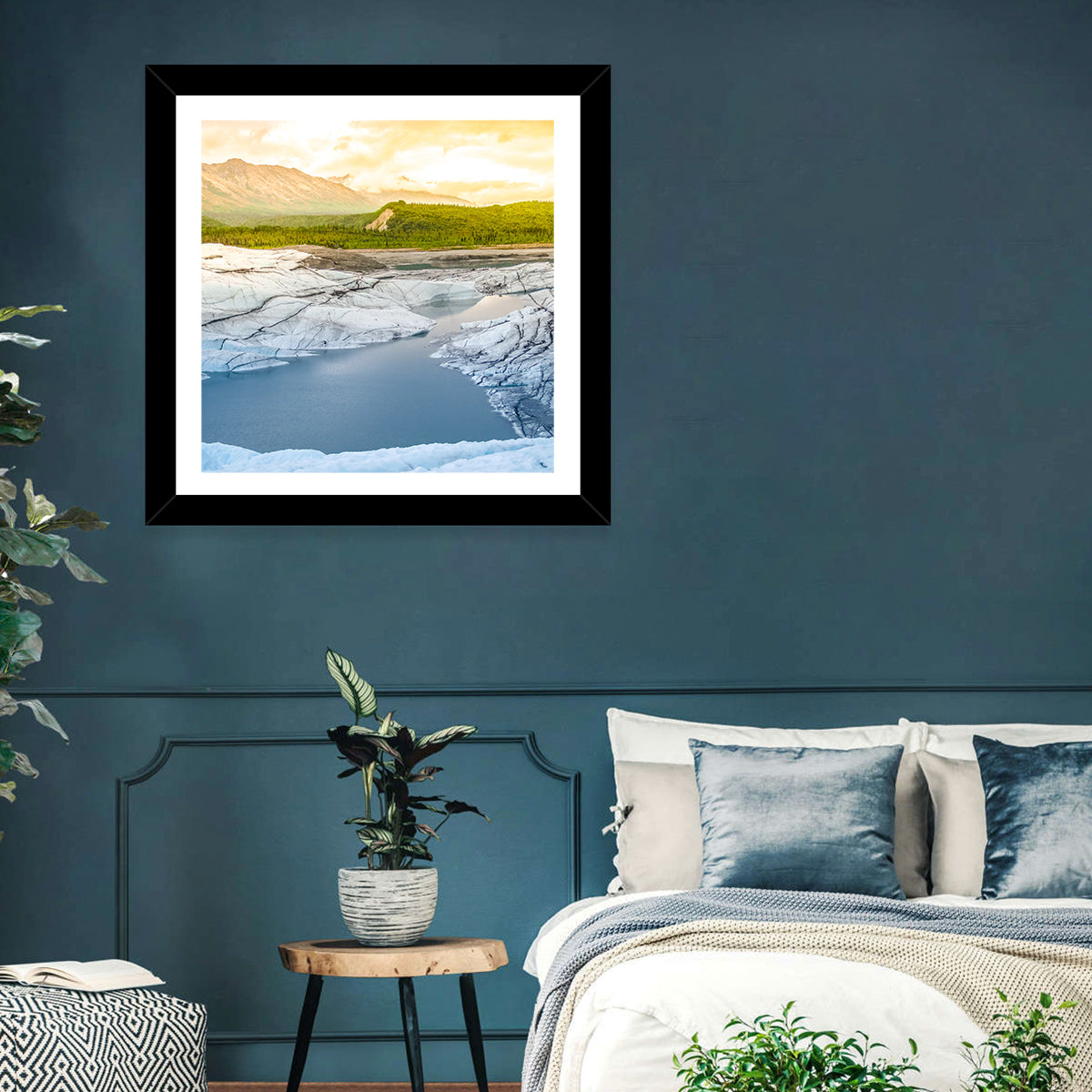 Matanuska Glacier at Sunset Wall Art
