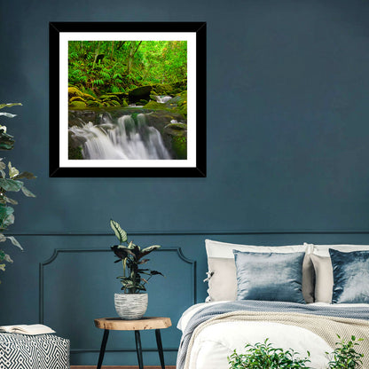 Emerald Jungle Stream Wall Art