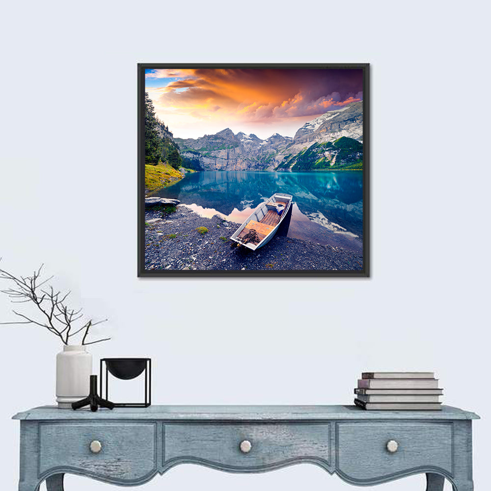 Oeschinensee at Sunset Wall Art