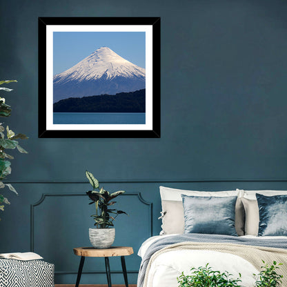 Snow-capped Osorno Volcano Over Lake Wall Art