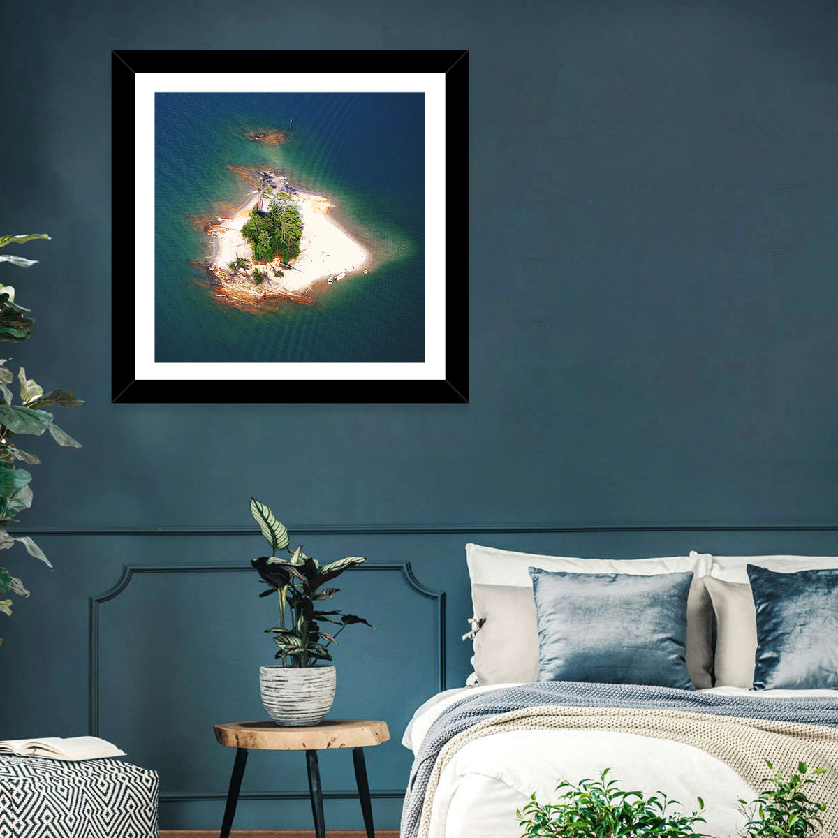 Lake Lanier Island Aerial View Wall Art