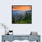 Zhangjiajie Forest at Sunset Wall Art