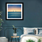 Øresund Bridge at Sunset Wall Art