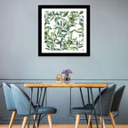 Snowberry Leaves Pattern Wall Art