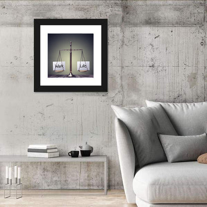 Metallic Scale: Work and Life Wall Art