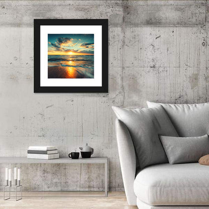 Cloudscape Over Beach Wall Art
