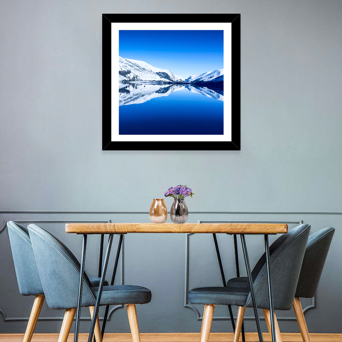 Tal Y Llyn Winter Reflection Wall Art