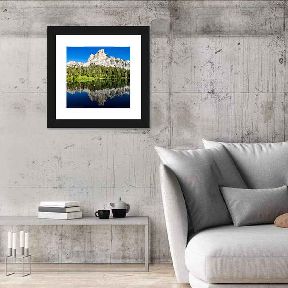 Sawtooth Peaks at Alice Lake Wall Art