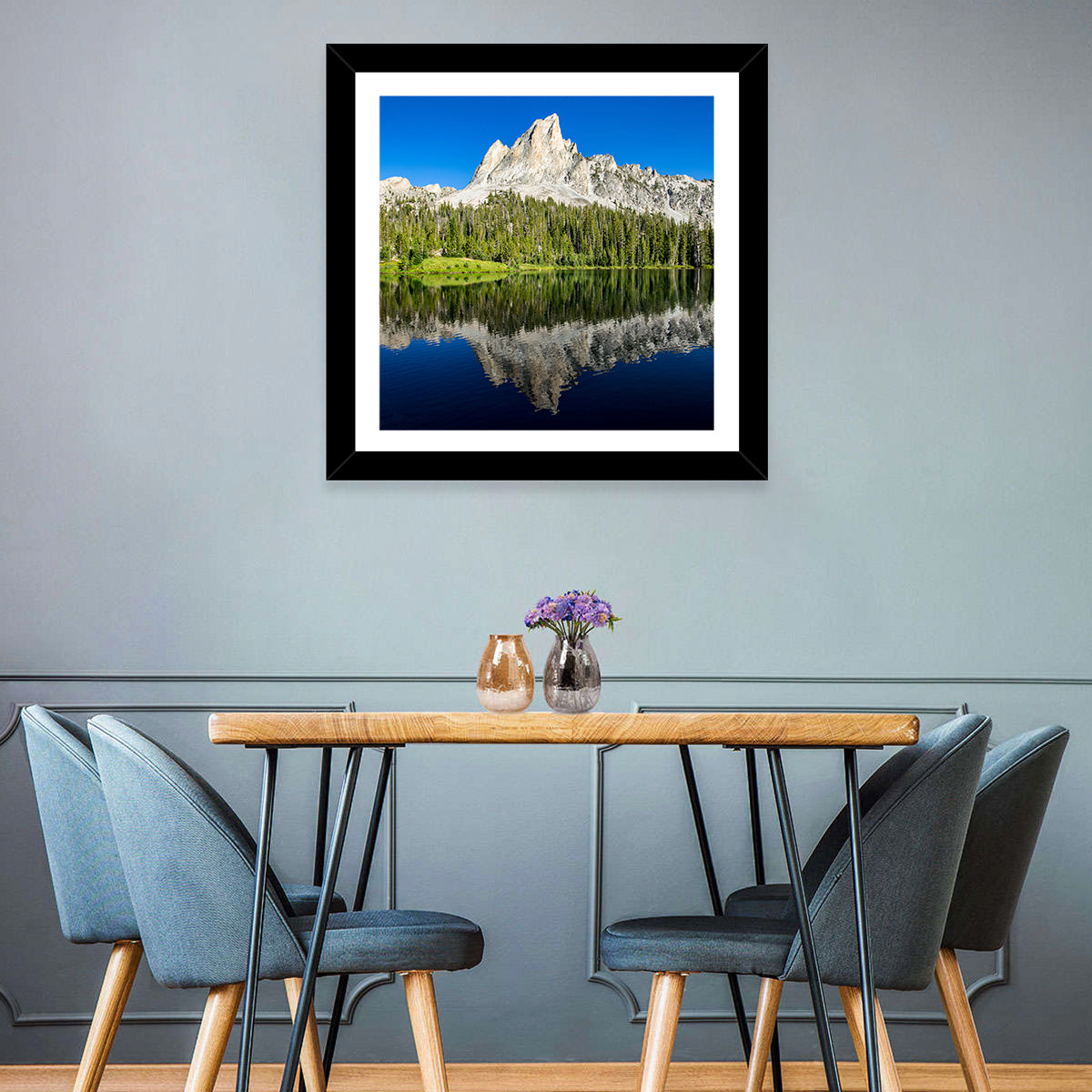 Sawtooth Peaks at Alice Lake Wall Art
