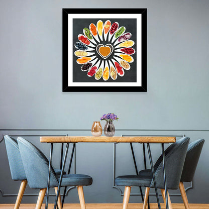 Heart-shaped Superfood Arrangement Wall Art