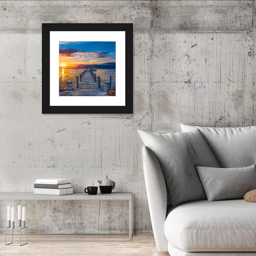 Islamorada Pier at Golden Hour Wall Art
