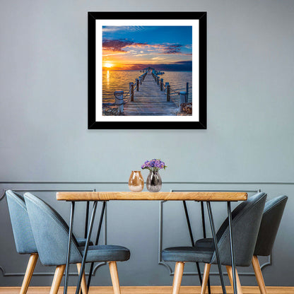 Islamorada Pier at Golden Hour Wall Art
