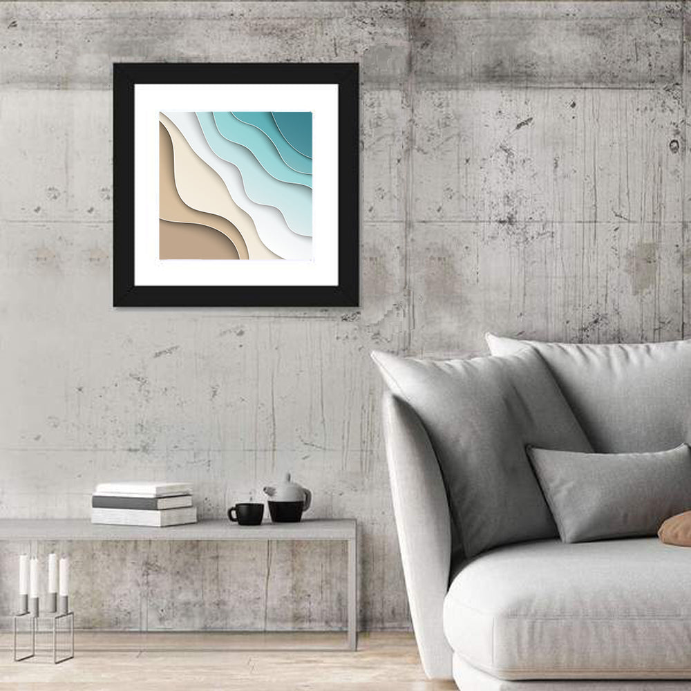 Beach Layers Abstract Wall Art