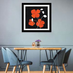 Poppy Flowers Illustration Wall Art