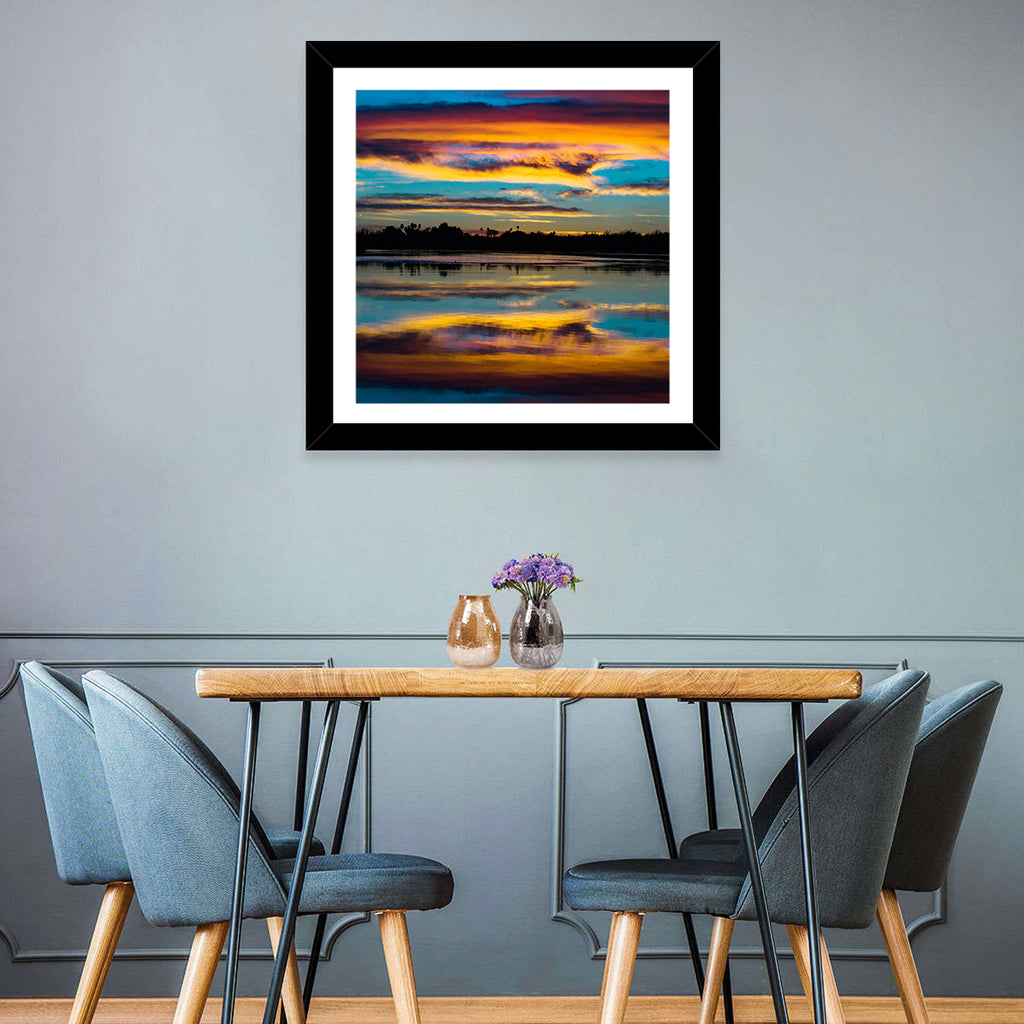 Colorado River Dusk Reflection Wall Art