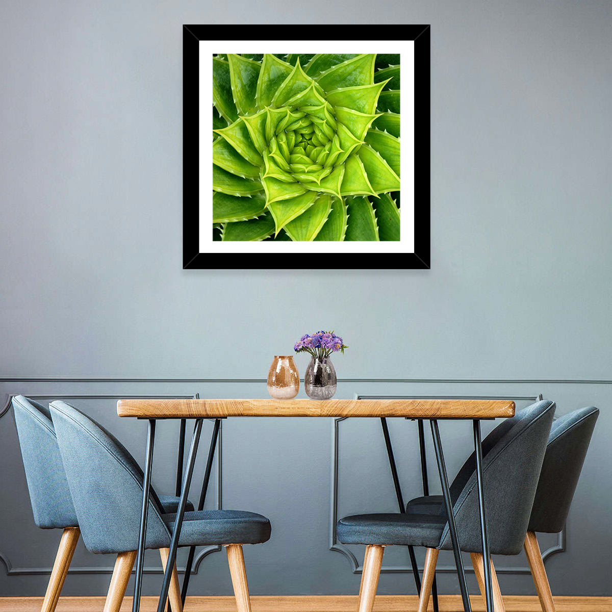 Spiral Aloe Succulent Wall Art