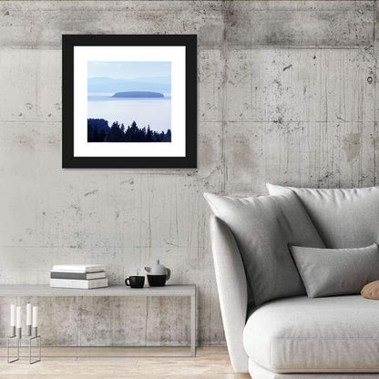 Dalarna Mist with Lighthouse Wall Art