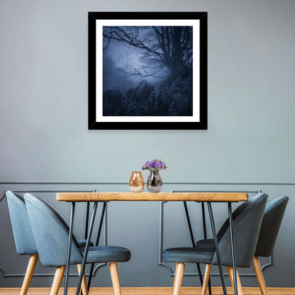 Gnarled Tree at Twilight Wall Art