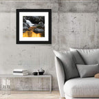 Golden Stream Waterfall Wall Art