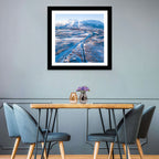 Snowy Valley with Parallel Tracks Wall Art